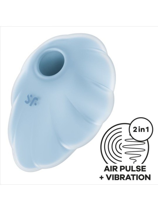 SATISFYER - VIBRATEUR CLOUD DANCER BLEU AIR PULSE