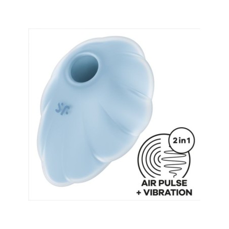 SATISFYER - VIBRATEUR CLOUD DANCER BLEU AIR PULSE