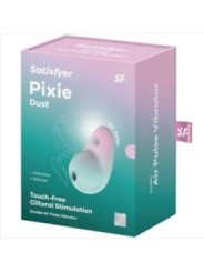 SATISFYER - STIMULATEUR PIXIE DUST BLEU AIR PLUSE