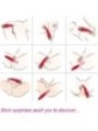 ARMONY - VIBRATEUR SHADOW DOUBLE TÊTE TEASING ROUGE