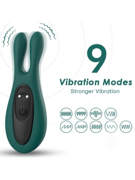 ARMONY - STIMULATEUR & VIBRATEUR LAPIN VERT