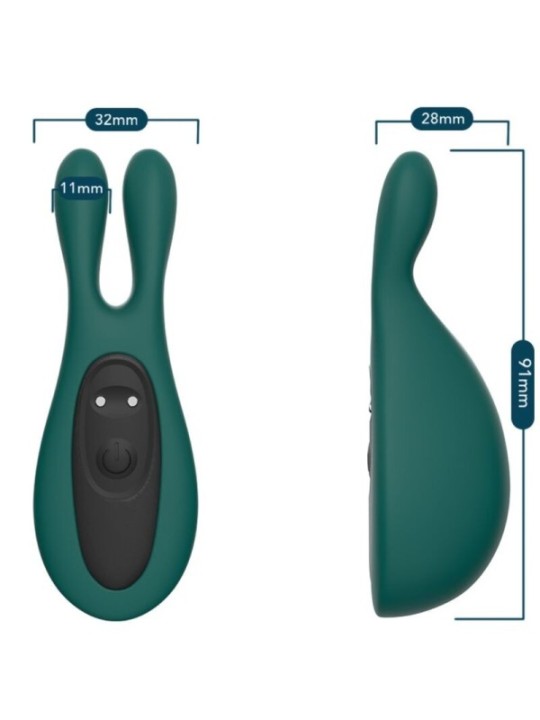 ARMONY - STIMULATEUR & VIBRATEUR LAPIN VERT