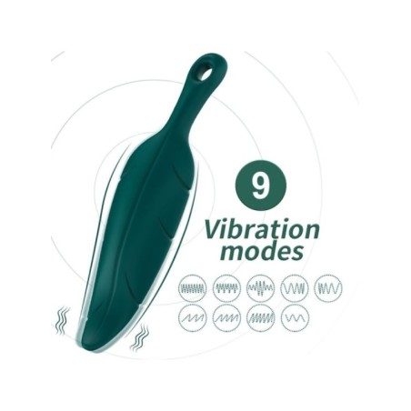 ARMONY - STIMULATEUR & VIBRATEUR VERT FEUILLE
