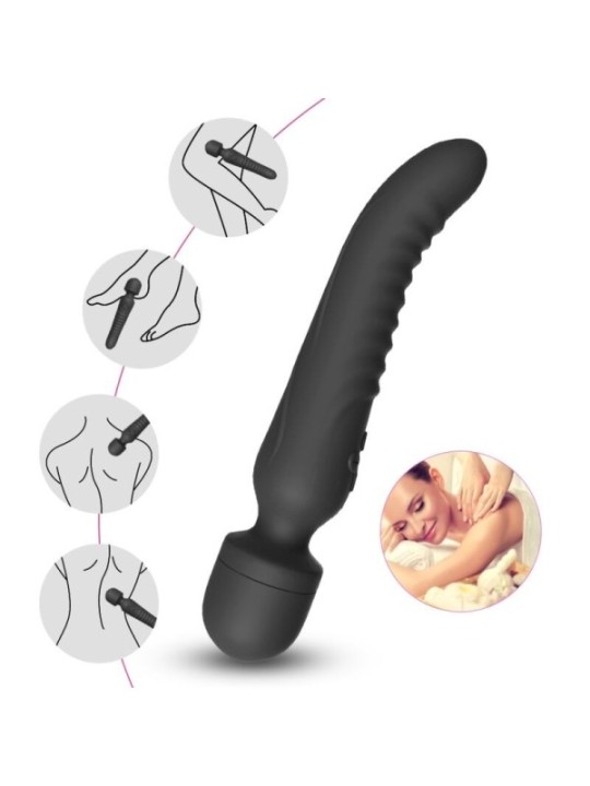 ARMONY - MISSION MASSAGER & VIBRATEUR EFFET CHALEUR NOIR
