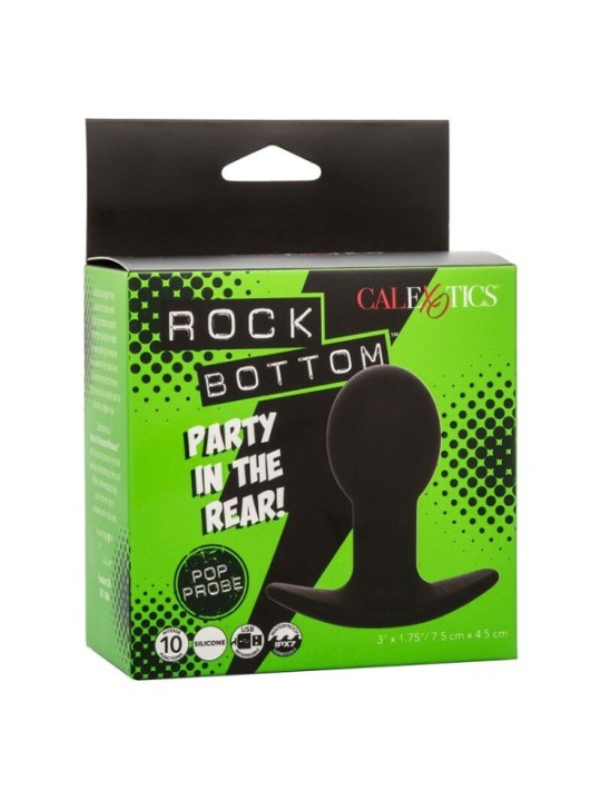 CALEXOTICS - ROCK BOTTOM PLUG ANAL 10 VIBRATIONS SILICONE NOIR