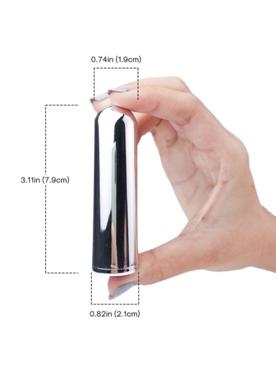 ARMONY - VIBRATEUR BULLET ARGENT 2.1 CM X 7.9 CM