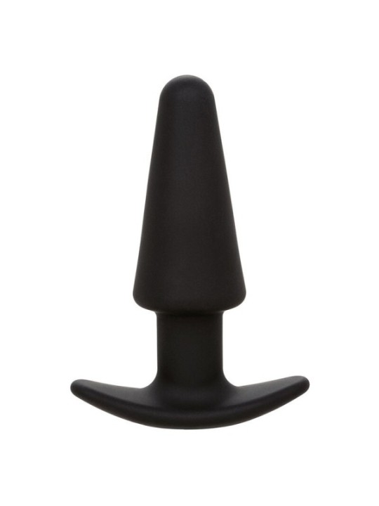 CALEXOTICS - ROCK BOTTOM TAPERED ANAL PLUG 10 VIBRATIONS SILICONE NOIR