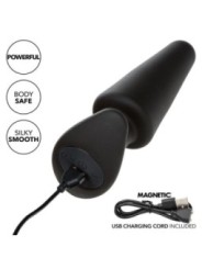CALEXOTICS - ROCK BOTTOM TAPERED ANAL PLUG 10 VIBRATIONS SILICONE NOIR