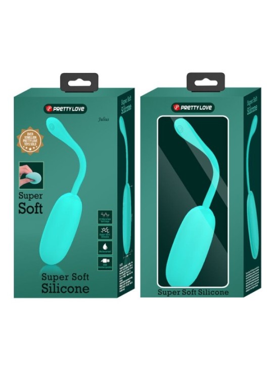 PRETTY LOVE - JULIUS OEUF VIBRANT IMPERMÉABLE-RECHARGEABLE AQUA VERT