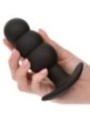 CALEXOTICS - ROCK BOTTOM PLUG ANAL PERLÉ 10 VIBRATIONS SILICONE NOIR