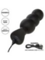 CALEXOTICS - ROCK BOTTOM PLUG ANAL PERLÉ 10 VIBRATIONS SILICONE NOIR