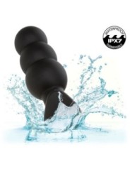 CALEXOTICS - ROCK BOTTOM PLUG ANAL PERLÉ 10 VIBRATIONS SILICONE NOIR