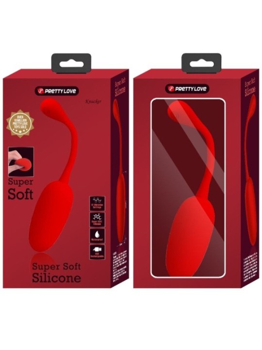 PRETTY LOVE - OEUF VIBRANT RECHARGEABLE KNUCKER ROUGE