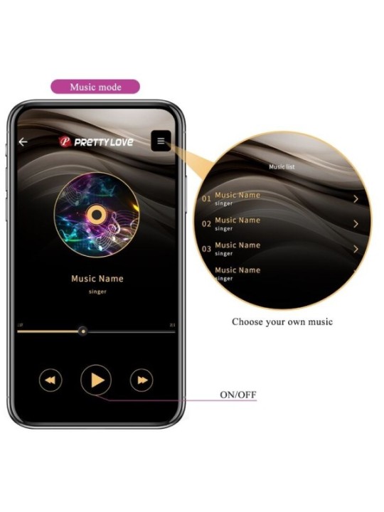 PRETTY LOVE - TÉLÉCOMMANDE JAYLEEN VIBRATOR APP VIOLET