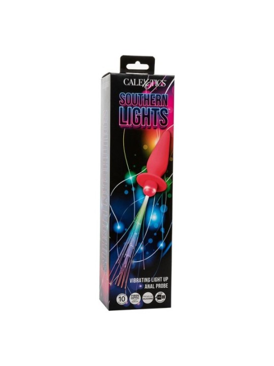 CALEXOTICS - SOUTHERN LIGHTS LIGHT UP PLUG ANAL 10 VIBRATIONS SILICONE ROSE