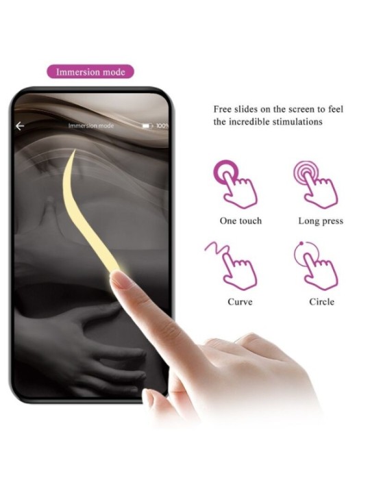 PRETTY LOVE - TÉLÉCOMMANDE CATALINA VIBRATOR APP VIOLET