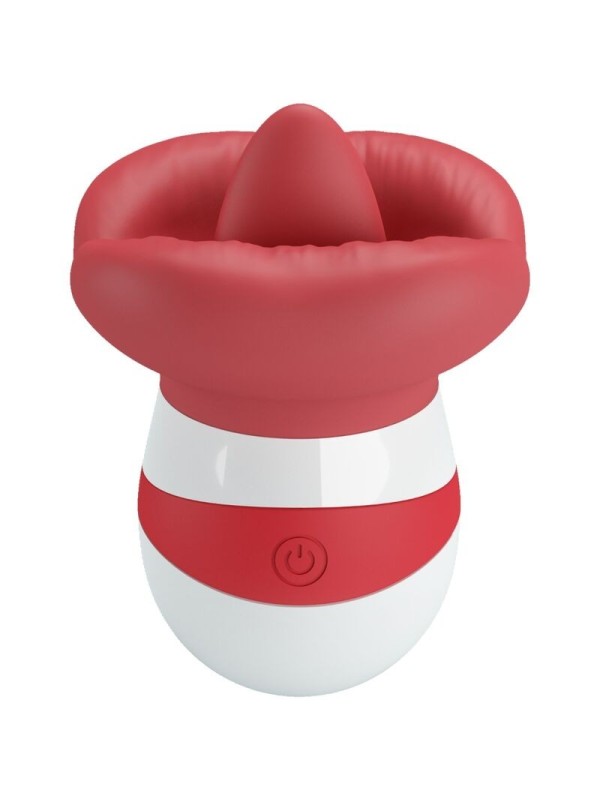 PRETTY LOVE - MINA STIMULATEUR DE LANGUE ROUGE CLAIR