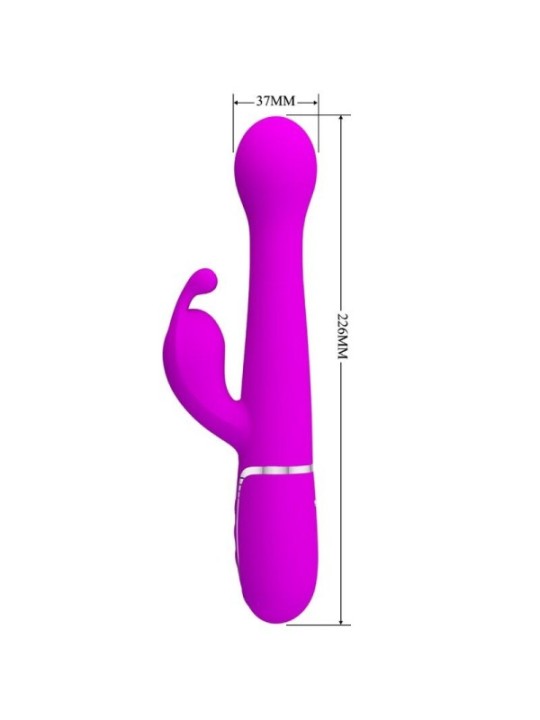 PRETTY LOVE - VIBRATEUR DEJON RABBIT 3 EN 1 MULTIFONCTION VIOLET