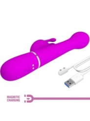 PRETTY LOVE - VIBRATEUR DEJON RABBIT 3 EN 1 MULTIFONCTION VIOLET