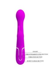 PRETTY LOVE - VIBRATEUR DEJON RABBIT 3 EN 1 MULTIFONCTION VIOLET