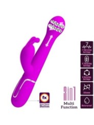 PRETTY LOVE - VIBRATEUR DEJON RABBIT 3 EN 1 MULTIFONCTION VIOLET