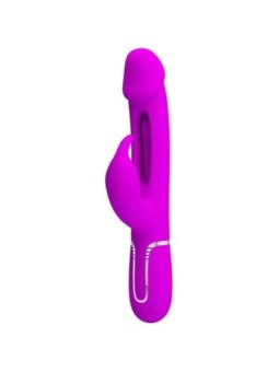 PRETTY LOVE - VIBRATEUR DEJON RABBIT 3 EN 1 MULTIFONCTION  FUCSIA