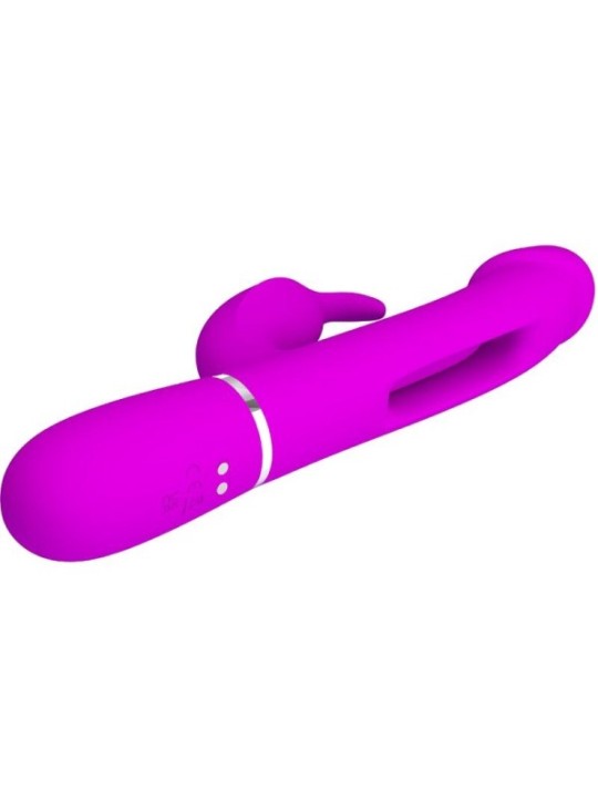 PRETTY LOVE - VIBRATEUR DEJON RABBIT 3 EN 1 MULTIFONCTION  FUCSIA