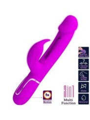 PRETTY LOVE - VIBRATEUR DEJON RABBIT 3 EN 1 MULTIFONCTION  FUCSIA