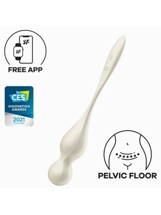 SATISFYER - BALLES VIBRANTES DE KEGEL LOVE BIRDS BLANCHES