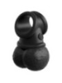 KING COCK - ELITE KIT HARNAIS RÉGLABLE DELUXE ANNEAU AVEC TESTICULES & GODE 20.3 CM