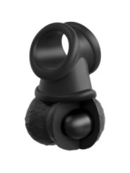 KING COCK - ELITE KIT HARNAIS RÉGLABLE DELUXE ANNEAU AVEC TESTICULES & GODE 20.3 CM
