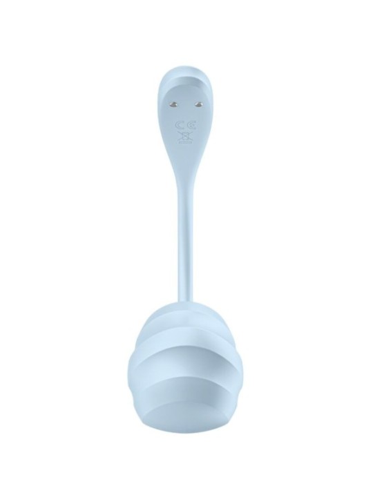 SATISFYER - APPLICATION GRATUITE STIMULATEUR DE POINT G PÉTALE LISSE BLEU CIEL