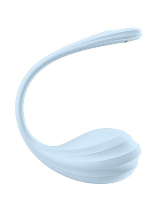 SATISFYER - APPLICATION GRATUITE STIMULATEUR DE POINT G PÉTALE LISSE BLEU CIEL