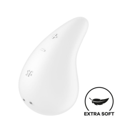 SATISFYER - VIBRATEUR DEW DROP LAY-ON BLANC