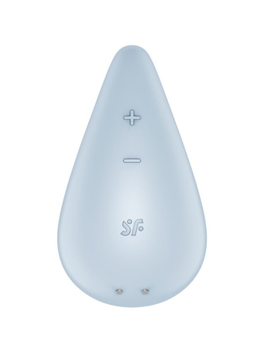 SATISFYER - VIBRATEUR DEW DROP LAY-ON BLEU