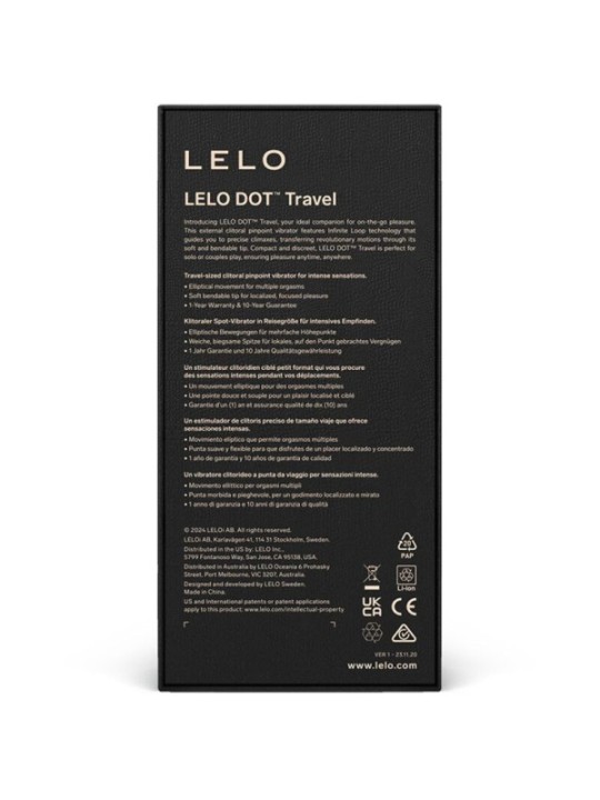 LELO - DOT TRAVEL STIMULATEUR DE CLITORIS ROSE