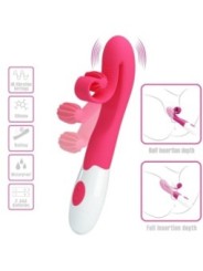 ROMANCE - VIBRATEUR ET STIMULATEUR 30 VITESSES ROSE
