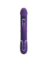 PRETTY LOVE - VIBRATEUR MULTIFONCTION 3 EN 1 KAMPAS RABBIT AVEC LANGUE VIOLET