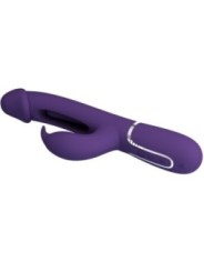 PRETTY LOVE - VIBRATEUR MULTIFONCTION 3 EN 1 KAMPAS RABBIT AVEC LANGUE VIOLET