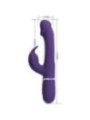 PRETTY LOVE - VIBRATEUR MULTIFONCTION 3 EN 1 KAMPAS RABBIT AVEC LANGUE VIOLET