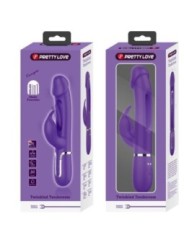 PRETTY LOVE - VIBRATEUR MULTIFONCTION 3 EN 1 KAMPAS RABBIT AVEC LANGUE VIOLET
