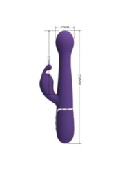 PRETTY LOVE - DEJON VIBRATEUR RABBIT 3 EN 1 MULTIFONCTION VIOLET