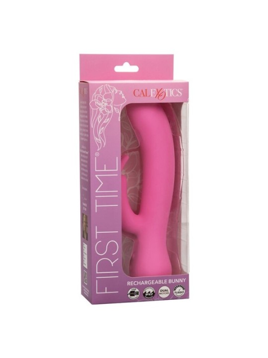 CALEXOTICS - FIRST TIME VIBRATEUR LAPIN RECHARGEABLE ROSE