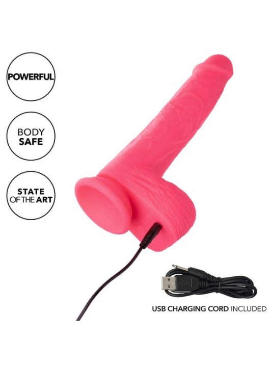 CALEXOTICS - STUDS VIBRATEUR RÉALISTE 10 VIBRATIONS ROSE