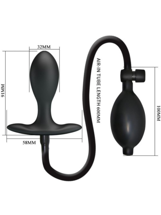 PRETTY LOVE - PLUG ANAL GONFLABLE NOIR
