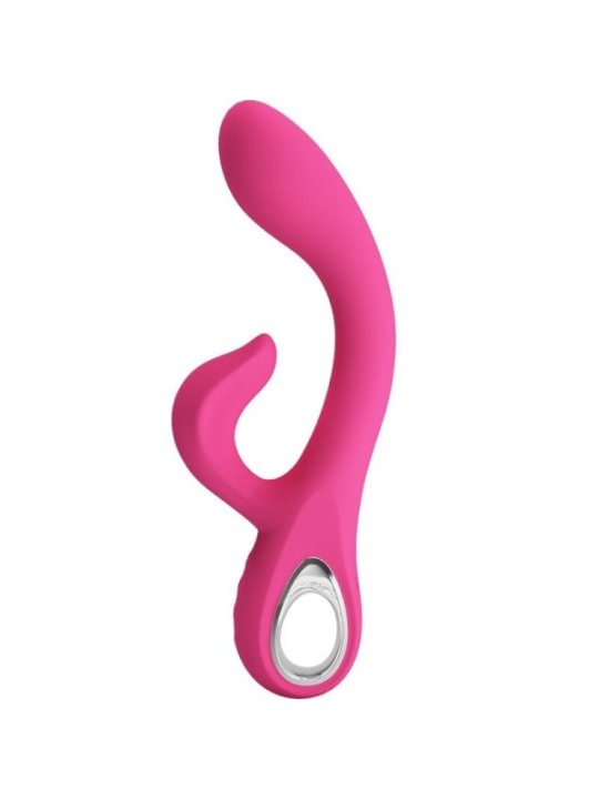 PRETTY LOVE - VIBRATEUR FRITZ RABBIT 12 VIBRATIONS ROSE