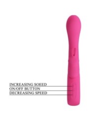 PRETTY LOVE - VIBRATEUR NOVAK RABBIT 12 VIBRATIONS ROSE