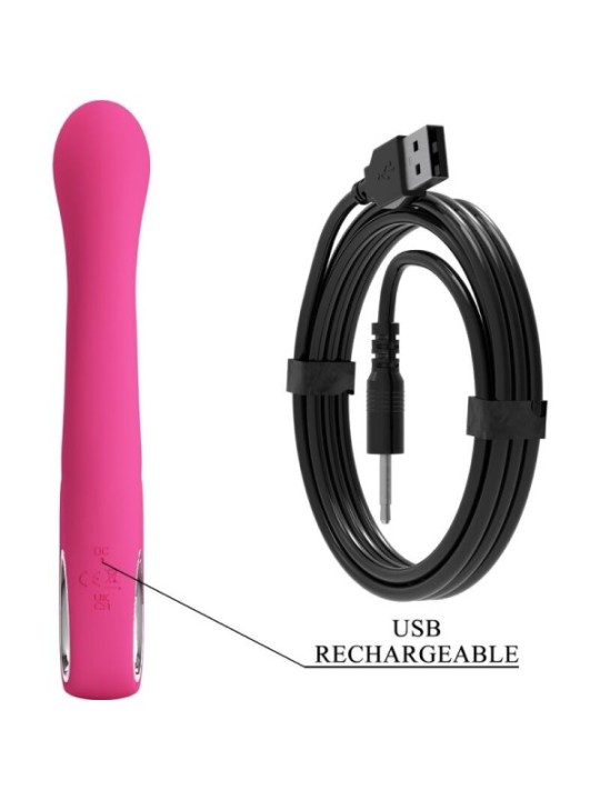 PRETTY LOVE - VIBRATEUR NOVAK RABBIT 12 VIBRATIONS ROSE