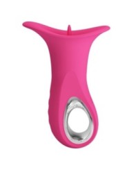 PRETTY LOVE - CLYDE VIBRATEUR ORAL LANGUE VIBRANTE 12 VIBRATIONS ROSE