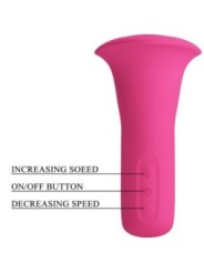 PRETTY LOVE - CLYDE VIBRATEUR ORAL LANGUE VIBRANTE 12 VIBRATIONS ROSE